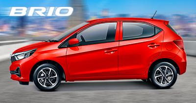 Warna Rallye Red New Honda Brio tipe Satya