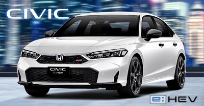 Warna Platinum White Pearl Honda Civic RS Hybrid EV